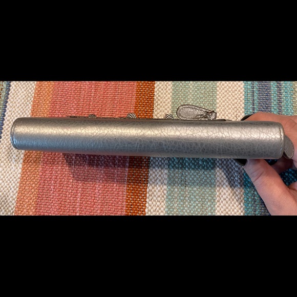 Balenciaga silver city flap wally/clutch - Picture 3 of 8